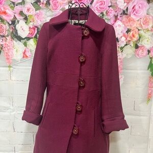 Marc Jacobs Burgundy coat size XS